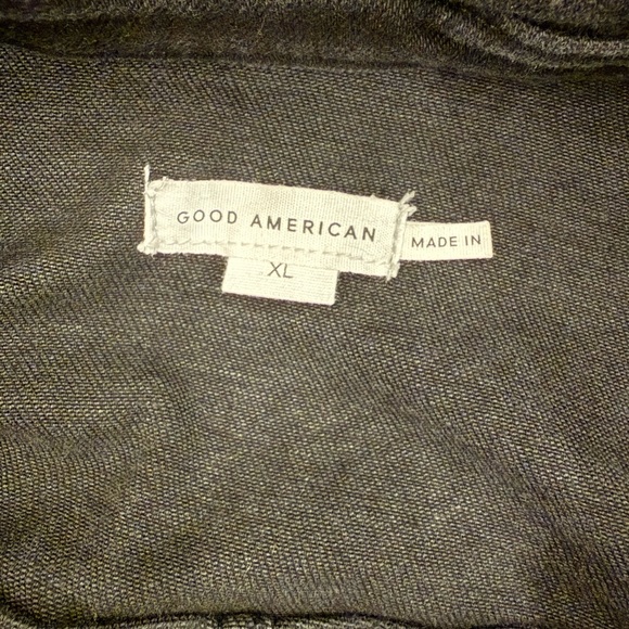 Good American Black Fit For Success Denim Jumpsuit NWT Size XL - Picture 9 of 13